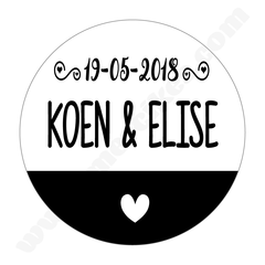 Stickers voor Bedankjes