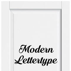 Modern Lettertype