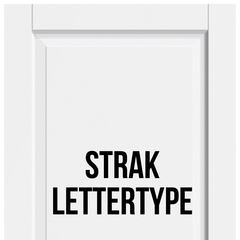 Strak Lettertype 