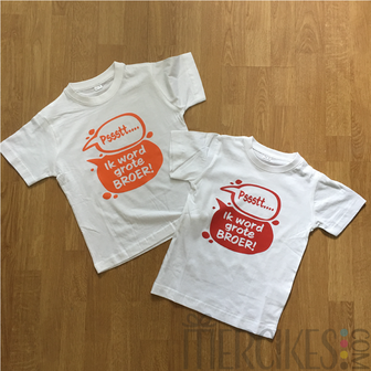 Ik krijg een broertje on sale of zusje t shirt