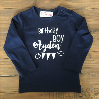 Verjaardag Shirt Birthday Boy met Naam 