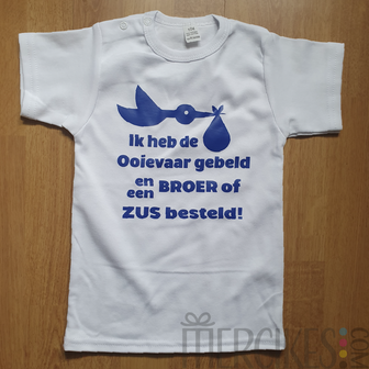 broer de zwangerschap laten aankondigen met dit leuke shirt