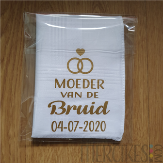 trouwen zakdoek moeder van de bruid