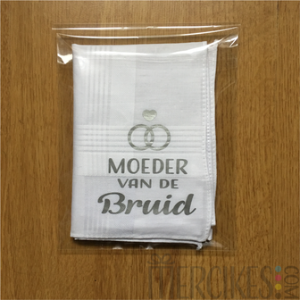 kado mama bruid zakdoek bedrukt