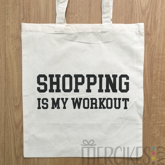 bedrukte tassen voor haar, shopping i my workout