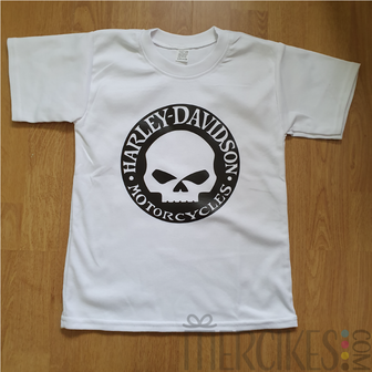 shirtje kind harley davidson skull