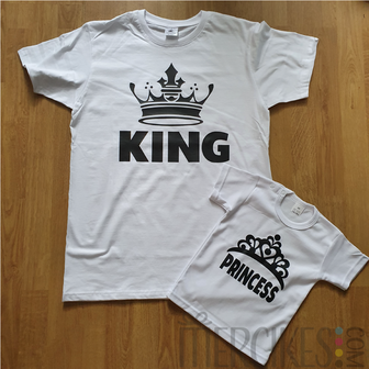 Matching Shirt Vader Dochter King Princess