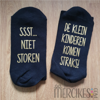 sokken kleinkinderen komen straks 