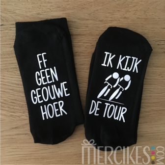 sokken tekst tour cadeau tourliefhebber