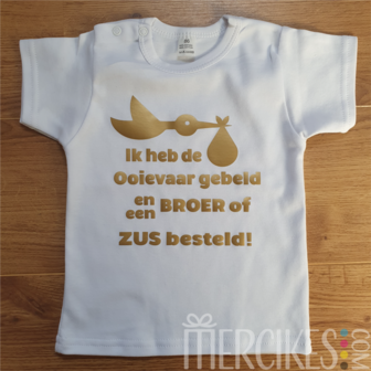 Shirtje Ik heb de Ooievaar gebeld! Broer(tje) /  Zus(je)