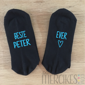 sokken voor peetoom cadeau peter sokken bedrukt onderkant