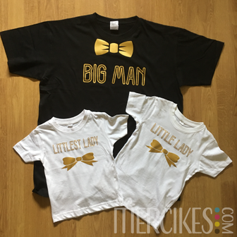 T-shirt Vader Dochter Big Man Little Lady