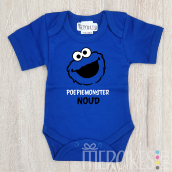 romper boby poepiemonster met naam van mercikes.com