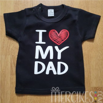 t-shirt i love dad in i love NY stijl