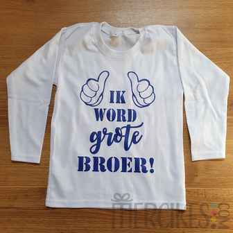 Shirtje Duimen Ik word Grote Broer!