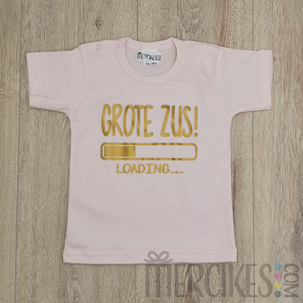 orginele manier zwangerschap bekend maken met deze shirt voor grote zus