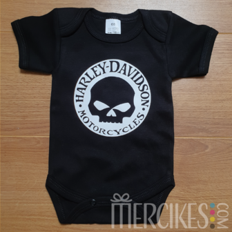 Stoere Romper Harley Davidson Skull