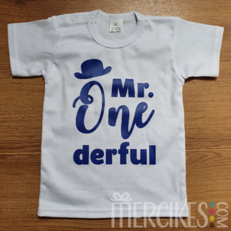 Verjaardag Shirt Mr. Onederful Hoedje Korte Mouw