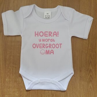 Cadeau U wordt OvergrootOma- romper