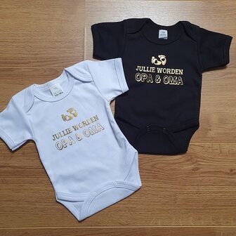 Jullie worden Oma &amp; Opa babyvoetjes - losse romper