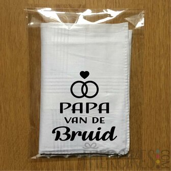 Zakdoek Papa van de Bruid / Bruidegom 