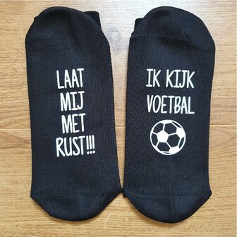 kousen met tekst voetbal