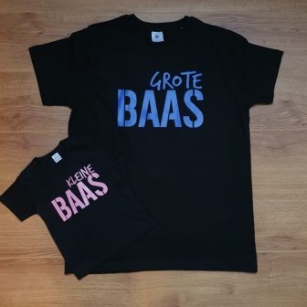 Set Shirts Grote Baas - Kleine Baas