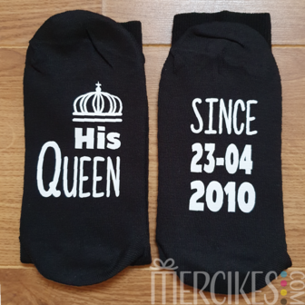 Setje sokken King Queen - gehele datum