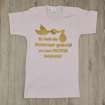 Gender reveal shirt Ik heb een NEEFJE / NICHTJE besteld