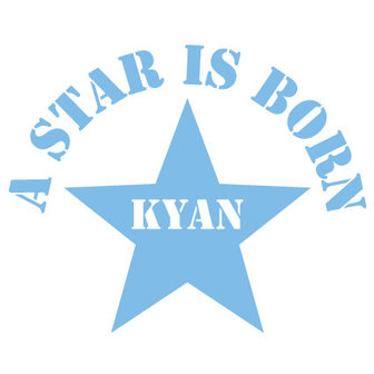 Geboorte Sticker A Star is Born