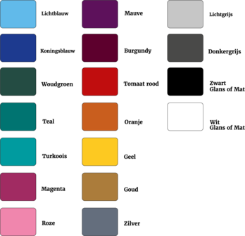 kleurenkaart vinyl mercikes