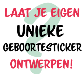 Geboortesticker Zelf Ontwerpen