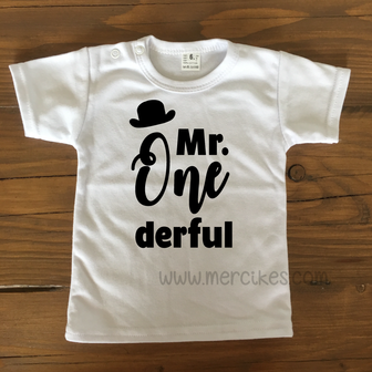 t-shirt verjaardag kind mr onederful