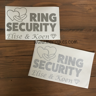 losse ring security sticker los, maak je eogen ring beveiliging koffer