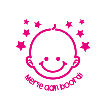 baby aan boord sticker, baby met naam