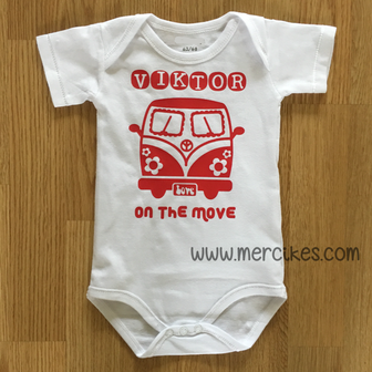 romper volwagenbus hippie on the move met naam van mercikes.com