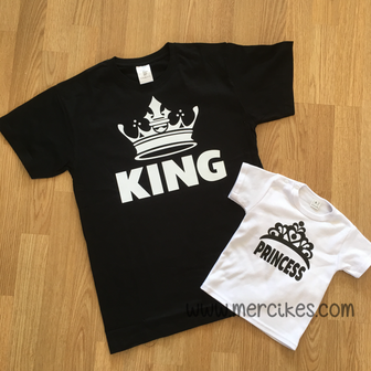 Matching Shirt Vader Dochter King Princess