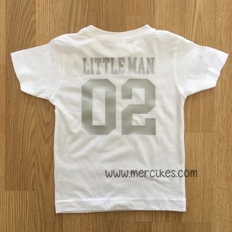 Little Man shirt met rugnummer naar keuze