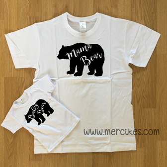 mama bear en baby bear t-shirt set