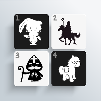 sticker sinterklaas dozen