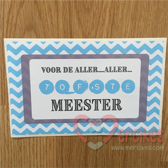 Toffifee De aller aller tofste meester - Sticker