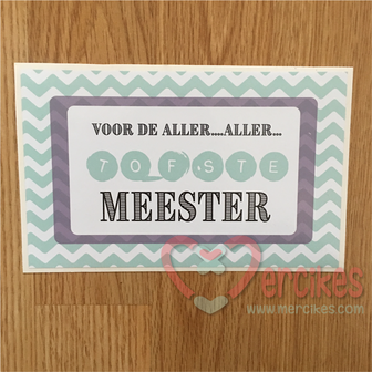 Toffifee De aller aller tofste meester - Sticker