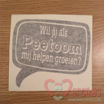 peetoom helpen groeien, peetoom vragen