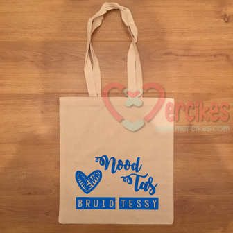 Canvas Tas - Noodtas Bruid met Naam!