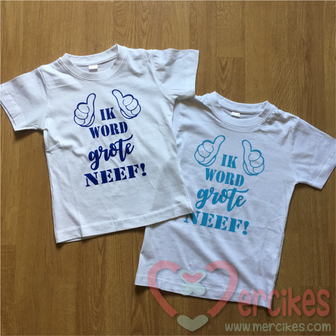 aankondigen zwangschap, t-shirt voor neef, ik word grote neef