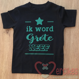 T-Shirt Ik word Grote Neef Lijnen Ster