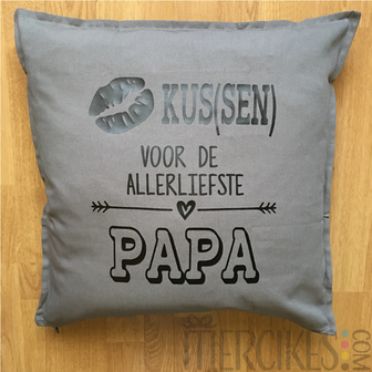 kussen speciaal voor papa, kado vaderdag kussen papa