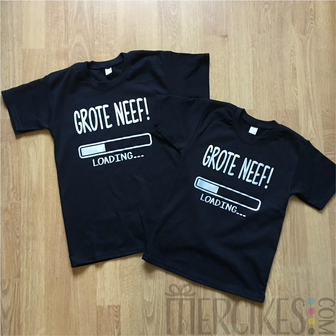 t-shirt voor de grote neef, laat hem stoer de zwangerschap aankondigen