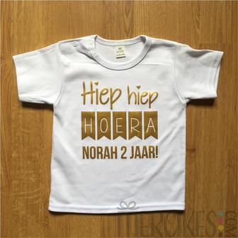 verjaardag shirt hiep hiep hoera