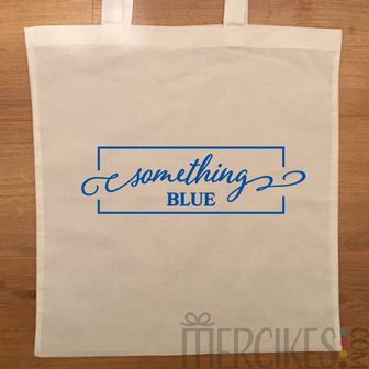 tas voor huwelijk, something blue